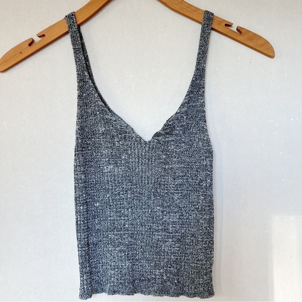 Forever 21 Black & White Peppered Tank Top